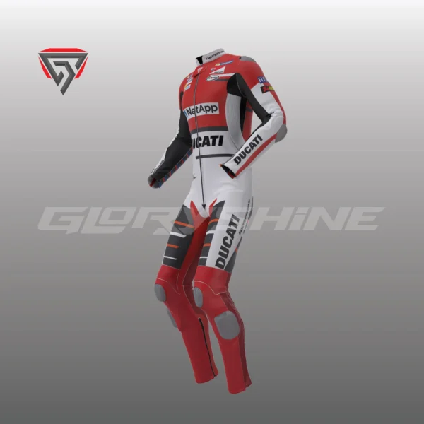 Andrea Dovizioso Leather Suit Flexbox Team Ducati MotoGP 2018 Right Side 3D