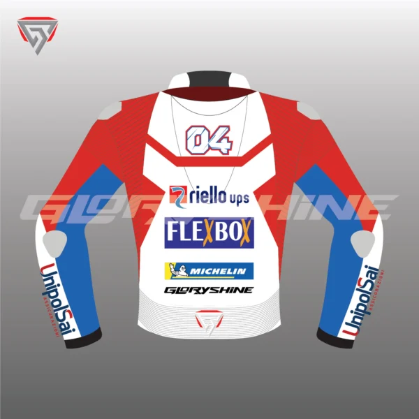 Andrea Dovizioso Race Jacket Flexbox Team Ducati MotoGP 2017 Back 2D