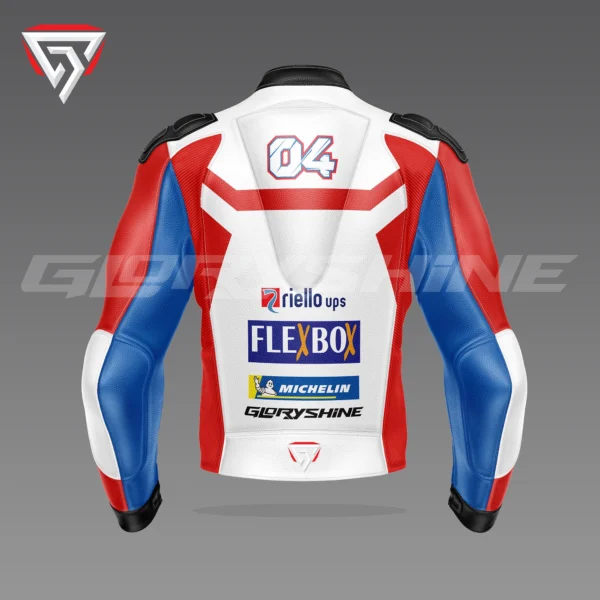 Andrea Dovizioso Race Jacket Flexbox Team Ducati MotoGP 2017 Back 3D