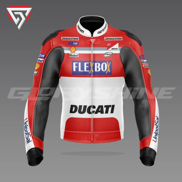 Andrea Dovizioso Race Jacket Flexbox Team Ducati MotoGP 2017 Front 3D