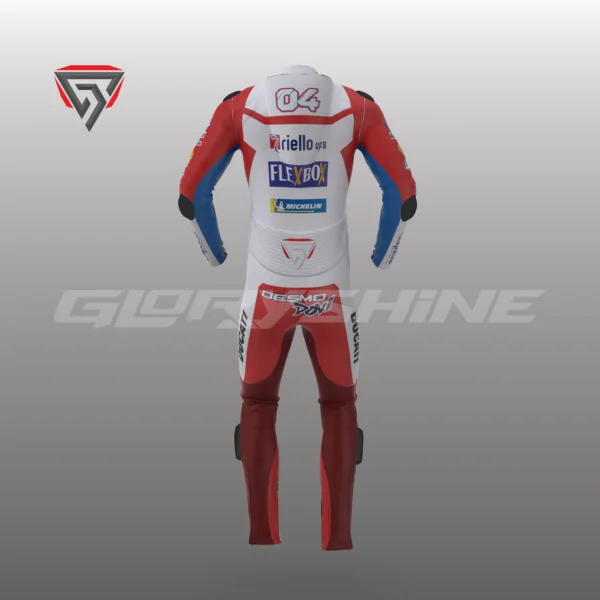 Andrea Dovizioso Race Suit Flexbox Team Ducati MotoGP 2017 Back 3D