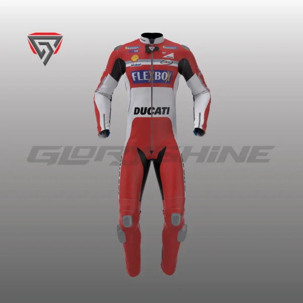 Andrea Dovizioso Race Suit Flexbox Team Ducati MotoGP 2017 Front 3D