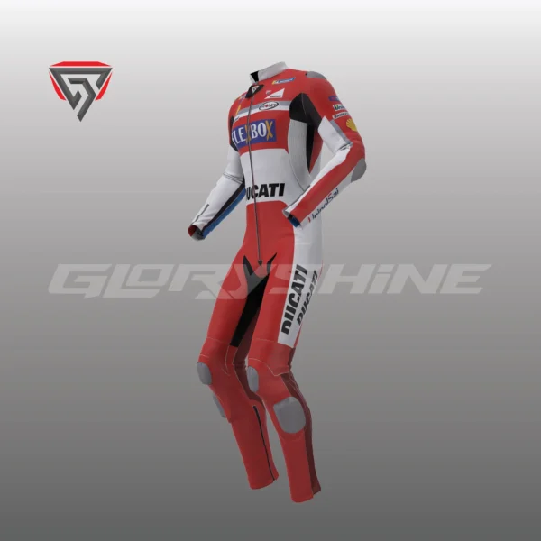 Andrea Dovizioso Race Suit Flexbox Team Ducati MotoGP 2017 Right Side 3D