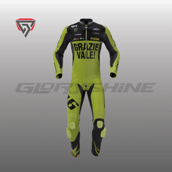 Grazie Valle 46 Sky Leather Race Suit Front 3D