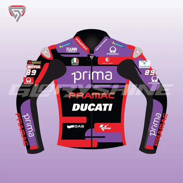 Jorge Martin Race Jacket Ducati Prima Pramac Racing MotoGP 2024 Front 2D