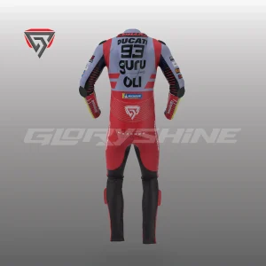 Marc Marquez Leather Racing Suit Ducati Gresini Racing MotoGP 2024 Back 3D
