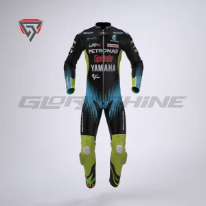 Valentino Rossi Leather Race Suit Yamaha Petronas MotoGP 2021 Front 3D