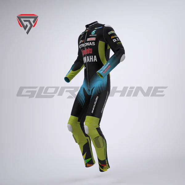 Valentino Rossi Leather Race Suit Yamaha Petronas MotoGP 2021 Right Side 3D