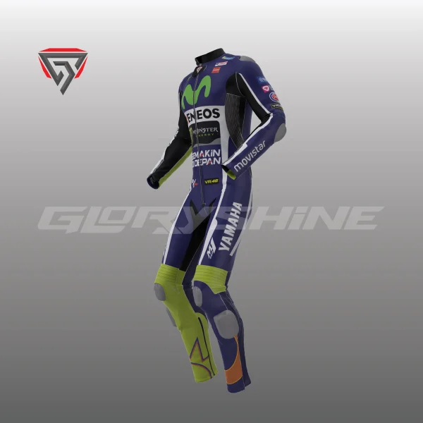 Valentino Rossi Leather Suit Yamaha Movistar MotoGP 2016 Right Side 3D