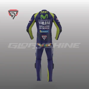 Valentino Rossi MotoGP Suit Movistar Yamaha 2017 Back 3D