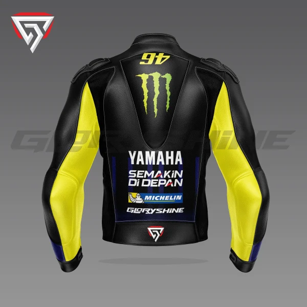 Valentino Rossi Motorcycle Jacket Movistar Yamaha MotoGP 2017 Back 3D