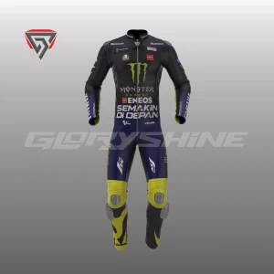 Valentino Rossi Motorcycle Suit Movistar Yamaha MotoGP 2017 Front 3D