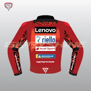 Francesco Bagnaia Motorbike Jacket Ducati Lenovo Team MotoGP 2024 Back 2D