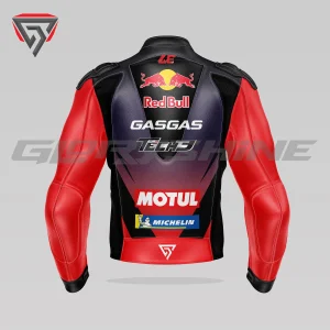 Augusto Fernandez Leather Jacket Red Bull GasGas Tech3 Team MotoGP 2024 Back 3D