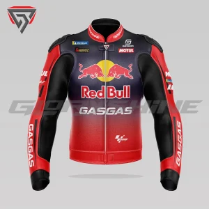 Augusto Fernandez Leather Jacket Red Bull GasGas Tech3 Team MotoGP 2024 Front 3D