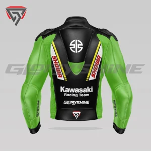 Axel Bassani Leather Jacket Kawasaki Racing Team WSBK 2024 Back 3D