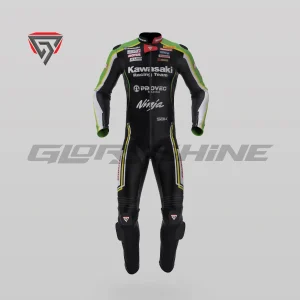 Axel Bassani Leather Suit Kawasaki Racing Team WSBK 2024 Front 3D