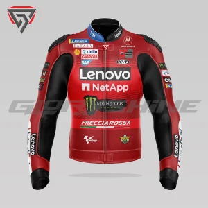 Enea Bastianini Motorcycle Jacket Ducati Lenovo Team MotoGP 2024 Front 3D