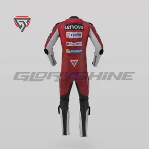 Enea Bastianini Motorcycle Suit Ducati Lenovo Team MotoGP 2024 Back 3D