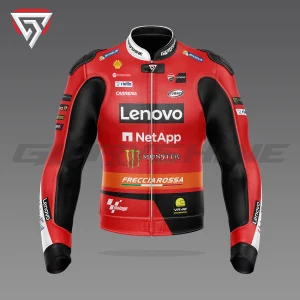 Francesco Bagnaia Racing Jacket Ducati Lenovo MotoGP 2023 Front 3D