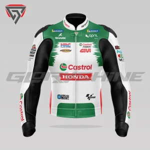 Johann Zarco Motorcycle Race Jacket Castrol Honda LCR MotoGP 2024 Front 3D