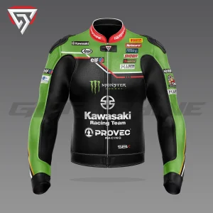 Jonathan Rea Kawasaki Ninja WSBK Race Jacket 2023 Front 3D