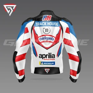Miguel Oliveira Leather Jacket Aprilia Trackhouse Racing Team MotoGP 2024 Back 3D
