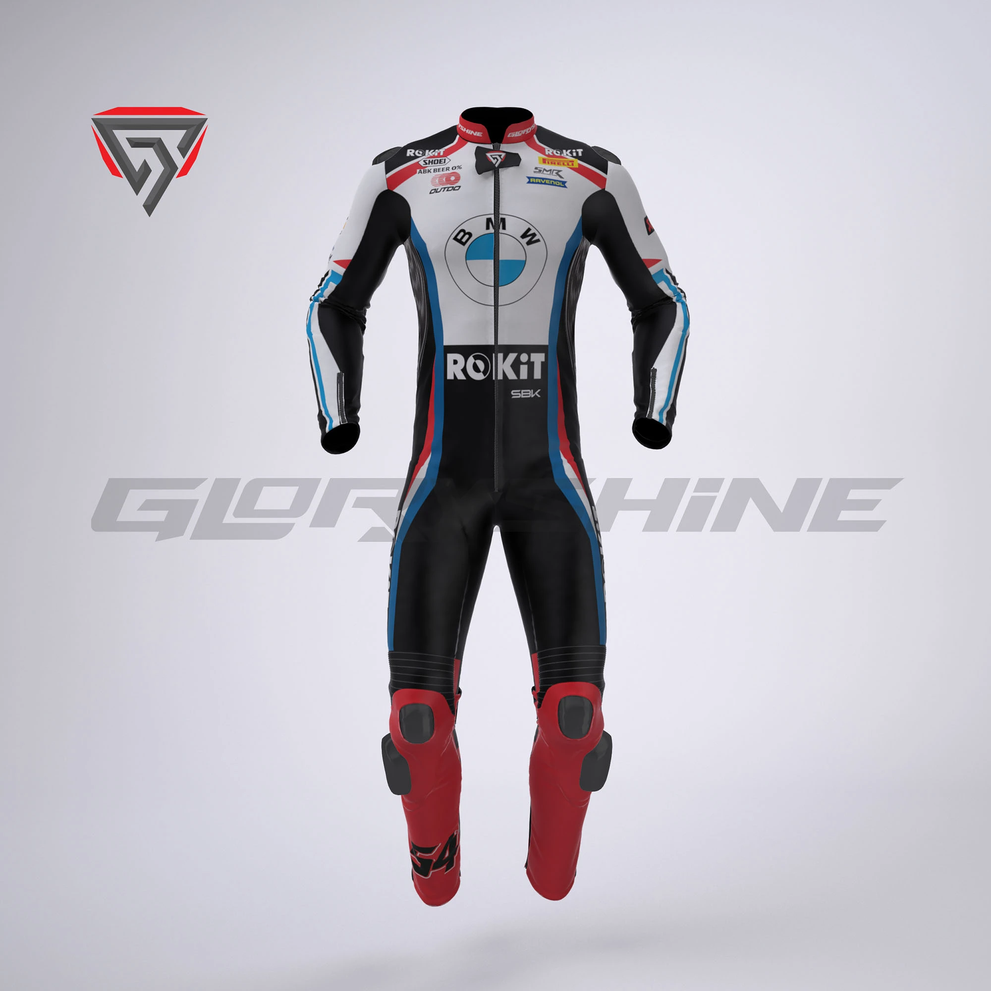 Toprak Razgatlioglu Motorcycle Suit ROKiT BMW Motorrad Team WSBK 2024 Front 3D