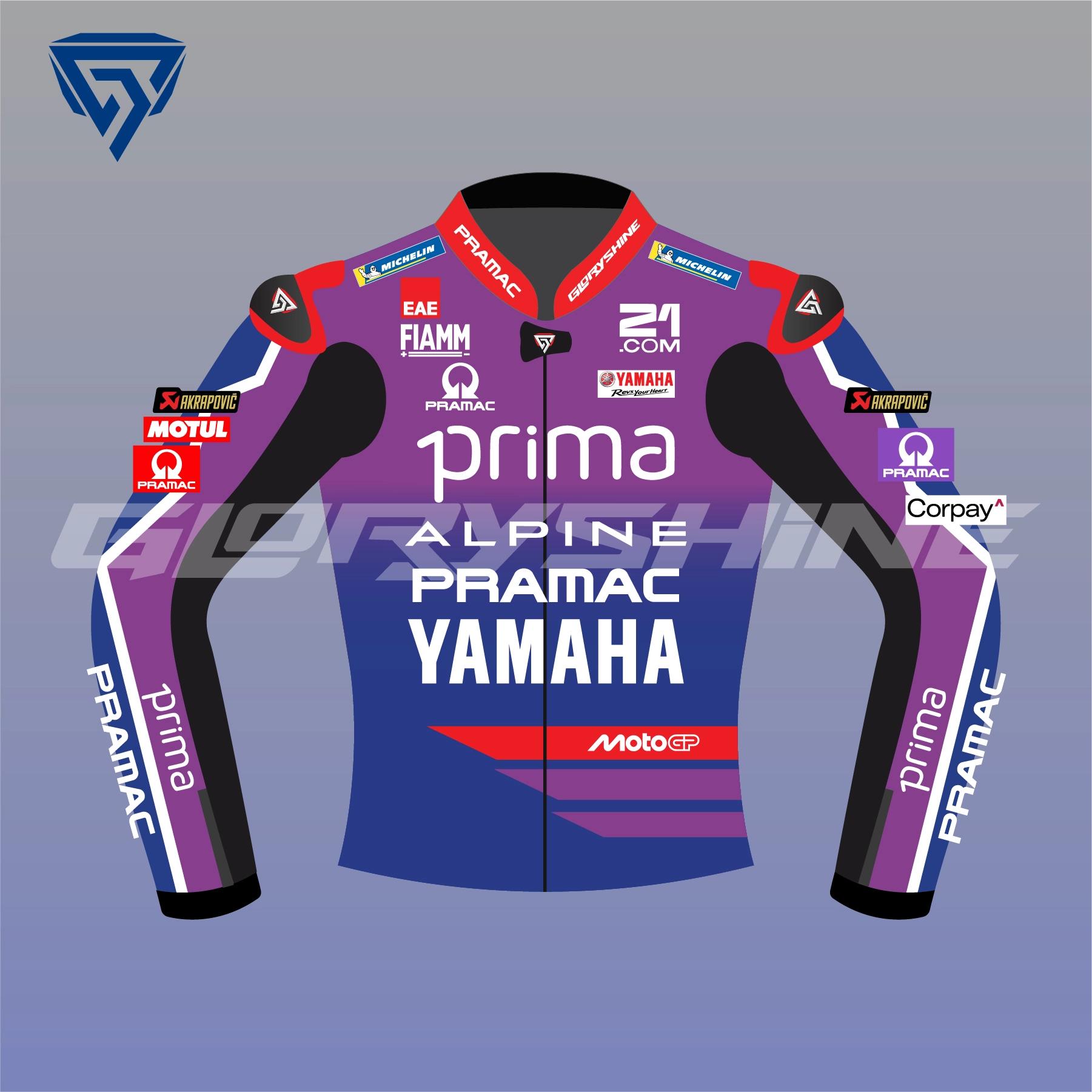 Jack Miller Prima Pramac Yamaha MotoGP 2026 Race Jacket Front