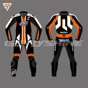 Jack Miller Motorbike Suit Winter Test Suit 2023 Front & Back 2D