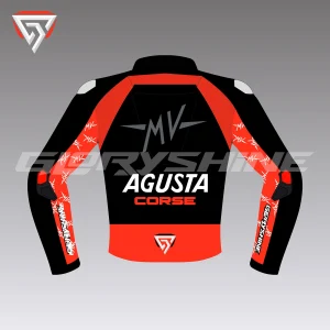 MV Agusta Leather Jacket Corse MotoGP 2020 Back 2D