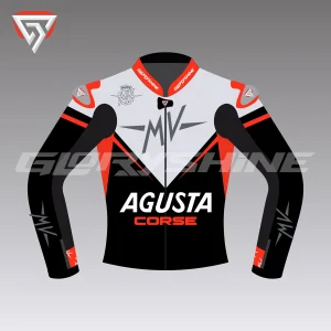 MV Agusta Leather Jacket Corse MotoGP 2020 Front 3D