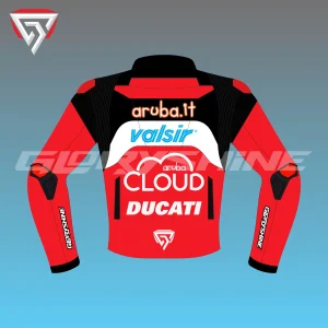 Chaz Davies Racing Jacket Ducati Aruba.it WSBK Jacket 2018 Back 2D Chaz Davies Racing Jacket Ducati Aruba.it WSBK Jacket 2018 Back 2D