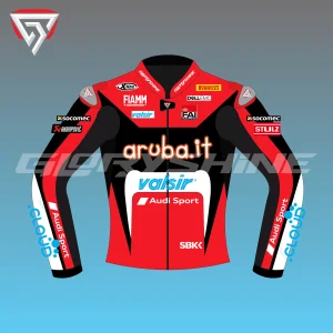 Chaz Davies Racing Jacket Ducati Aruba.it WSBK Jacket 2018 Front 2D