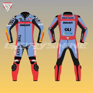 Enea Bastianini Race Suit Team Gresini Racing MotoGP 2022 Front & Back 2D