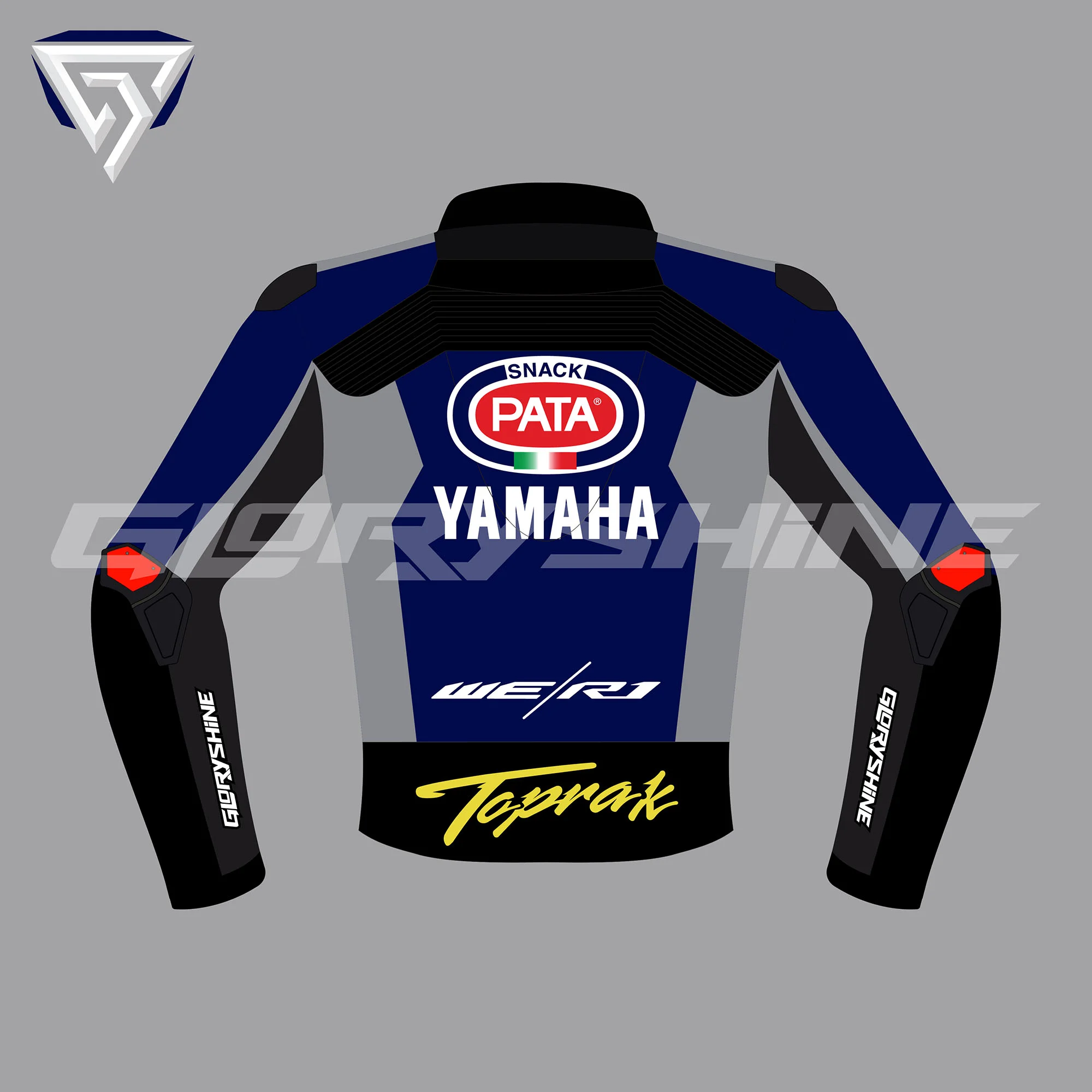 Toprak Razgatlioglu Racing Jacket Pata Yamaha WorldSBK Official Team WSBK 2020 Back 2D