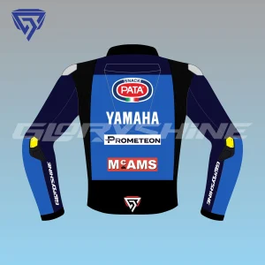 Toprak Razgatlioglu Team Pata Yamaha WSBK Motorcycle Jacket 2023 Back 2D Toprak Razgatlioglu Team Pata Yamaha WSBK Motorcycle Jacket 2023 Back 2D