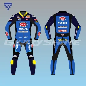 Toprak Razgatlioglu Team Pata Yamaha WSBK Motorcycle Suit 2023 Front & Back 2D