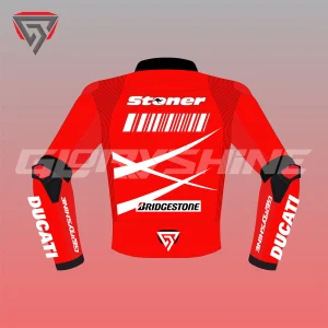 Casey Stoner Motorcycle Jacket Ducati Marlboro Team MotoGP 2007 Back 2D