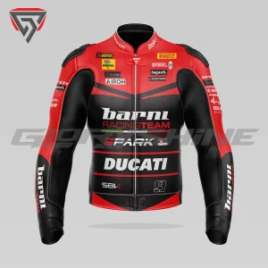 Danilo Petrucci Motorbike Race Jacket Barni Spark Racing WSBK 2024 Front 3D