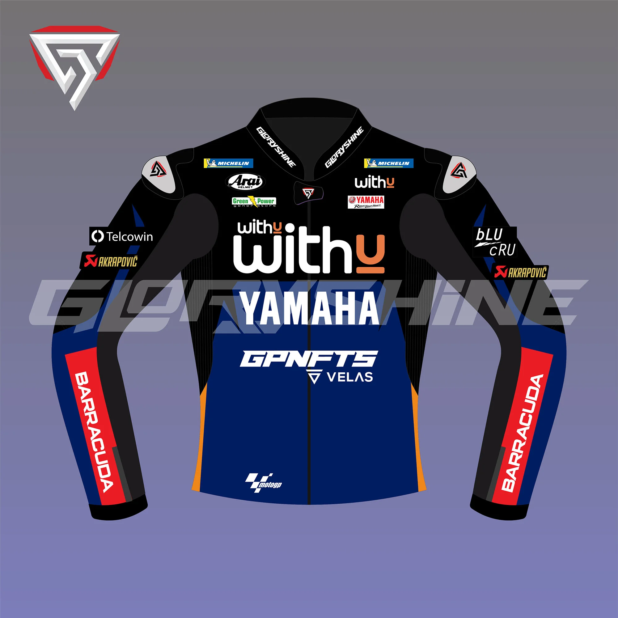 Darryn Binder Race Jacket WithU Yamaha RNF MotoGP 2022 Front 2D