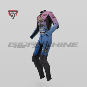 Fabio Quartararo Motorcycle Race Suit Monster Energy Yamaha FrenchGP 2024 Side 3D