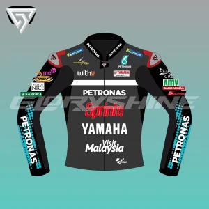 Fabio Quartararo Motorcycle Racing Jacket Petronas Yamaha MotoGP 2020 Front 2D
