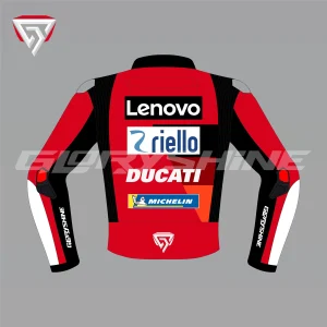 Jack Miller Leather Jacket Ducati Lenovo MotoGP 2022 Back 2D