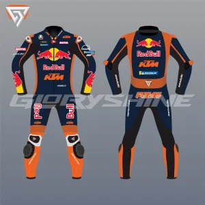 Pol Espargaro Motorbike Suit Red Bull KTM Tech3 MotoGP 2025 Front & Back 2D