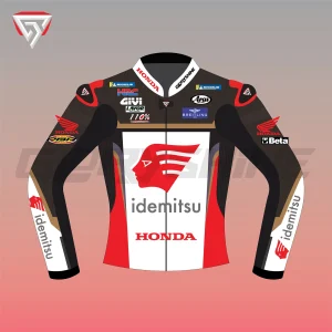 Takaaki Nakagami Leather Jacket Idemitsu Honda MotoGP 2025 Front 2D