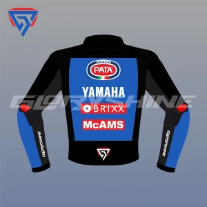 Toprak Razgatlioglu Race Jacket Pata Yamaha with Brixx WSBK 2022 Back 2D Toprak Razgatlioglu Race Jacket Pata Yamaha with Brixx WSBK 2022 Back 2D