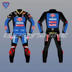 Toprak Razgatlioglu Race Suit Pata Yamaha with Brixx WSBK 2022 Front & Back 2D