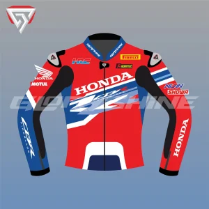 Xavi Vierge Motorcycle Jacket Team HRC Honda WSBK 2022 Front 2D