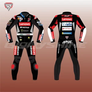 Francesco Bagnaia Ducati Lenovo Winter Test Race Suit 2025
